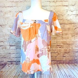 Joie Leroye floral print cotton blouse